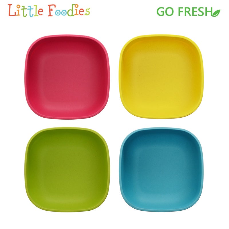 GET FRESH Bamboo Kids Bowls 4 pack set - Stackable BPA Free Dinnerware for Children - Dishwasher safe Bamboo Kids Bowls Set - Image 3